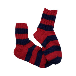 Unisex Handmade - Wool socks, size 36 - Red (1)