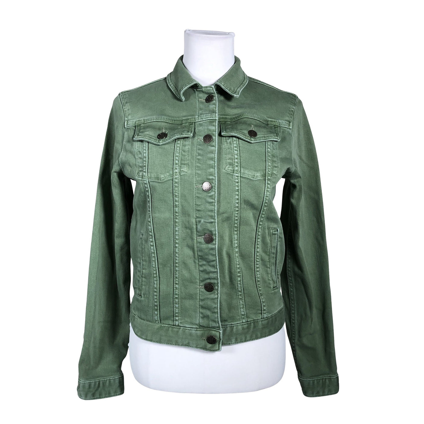 Unisex Fatface - Denim jacket, size 38 - Green (1)