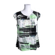 Unisex Mosaic - Short-sleeved blouse, size 40 - White ()