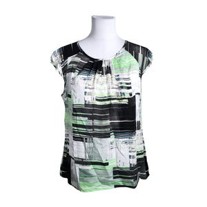 Unisex Mosaic - Short-sleeved blouse, size 40 - White (1)