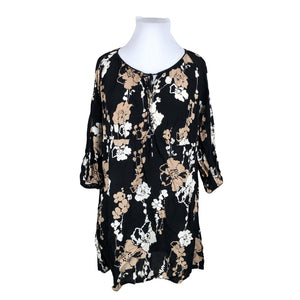 Unisex Lindex - Schiffon tunic, size 52 - Black (1)