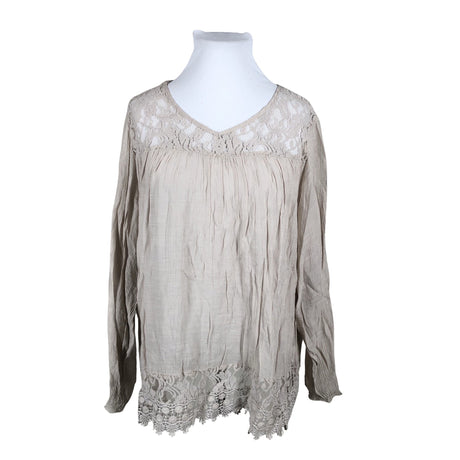 Unisex Zizzi - Blouse, size 54 - Beige ()