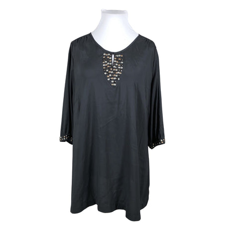Unisex Zizzi - Schiffon tunic, size 54 - Gray ()
