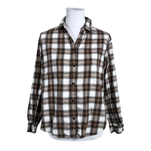 Unisex Uniqlo - Flannel shirt, size 36 - Brown (1)
