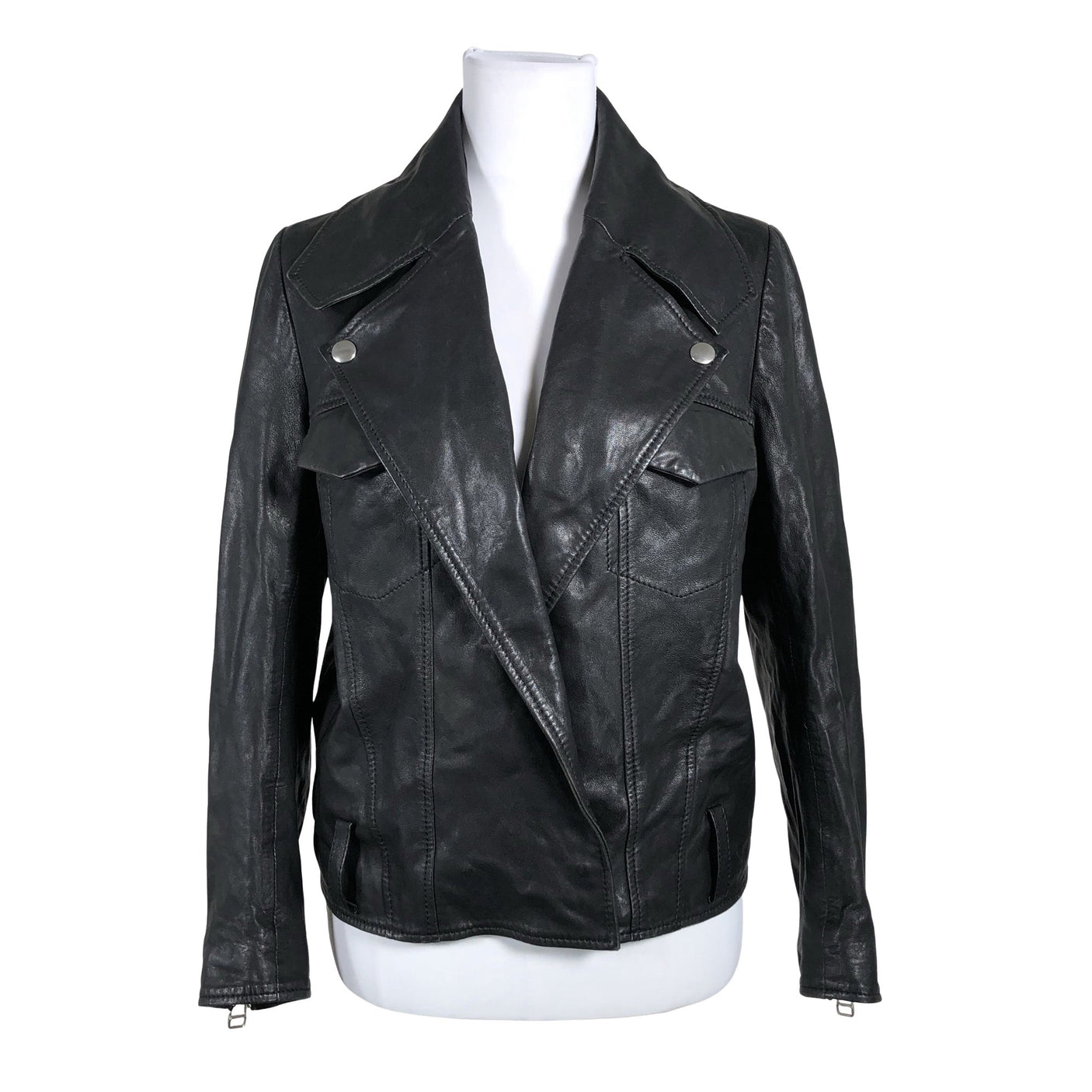 Unisex Filippa K. - Leather jacket, size 36 - Black (1)