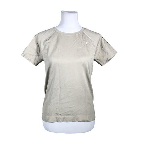 Unisex Gymshark - Sports shirt, short sleeve, size 36 - Beige ()