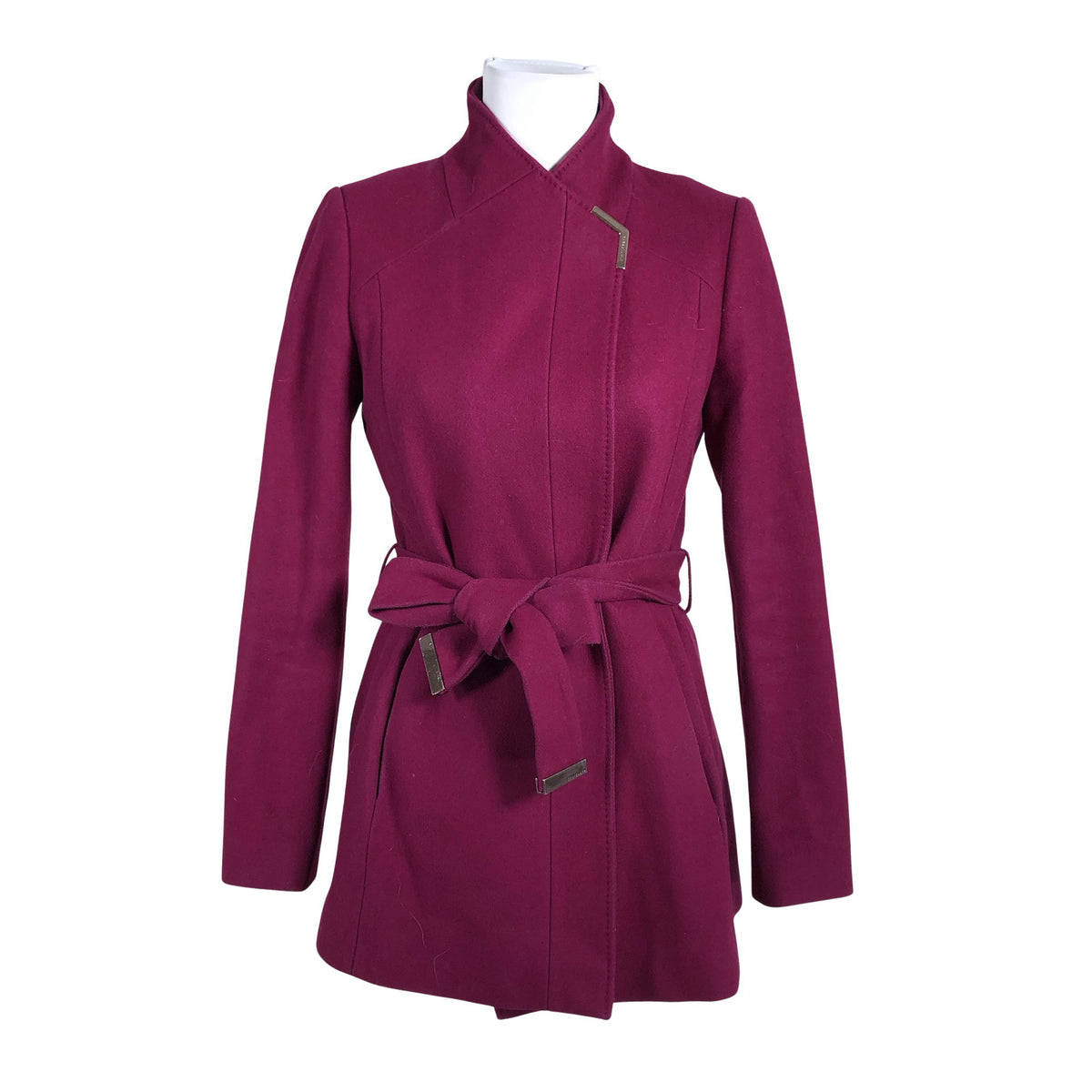 Unisex Ted Baker - Wool coat, size 36 - Violet (1)