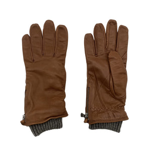 Unisex Marc O'Polo - Leather gloves, size Ei kokoa - Brown (1)