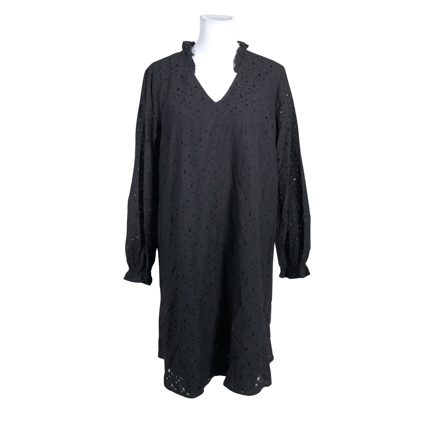 Unisex Culture - Schiffon dress, size 40 - Black (1)