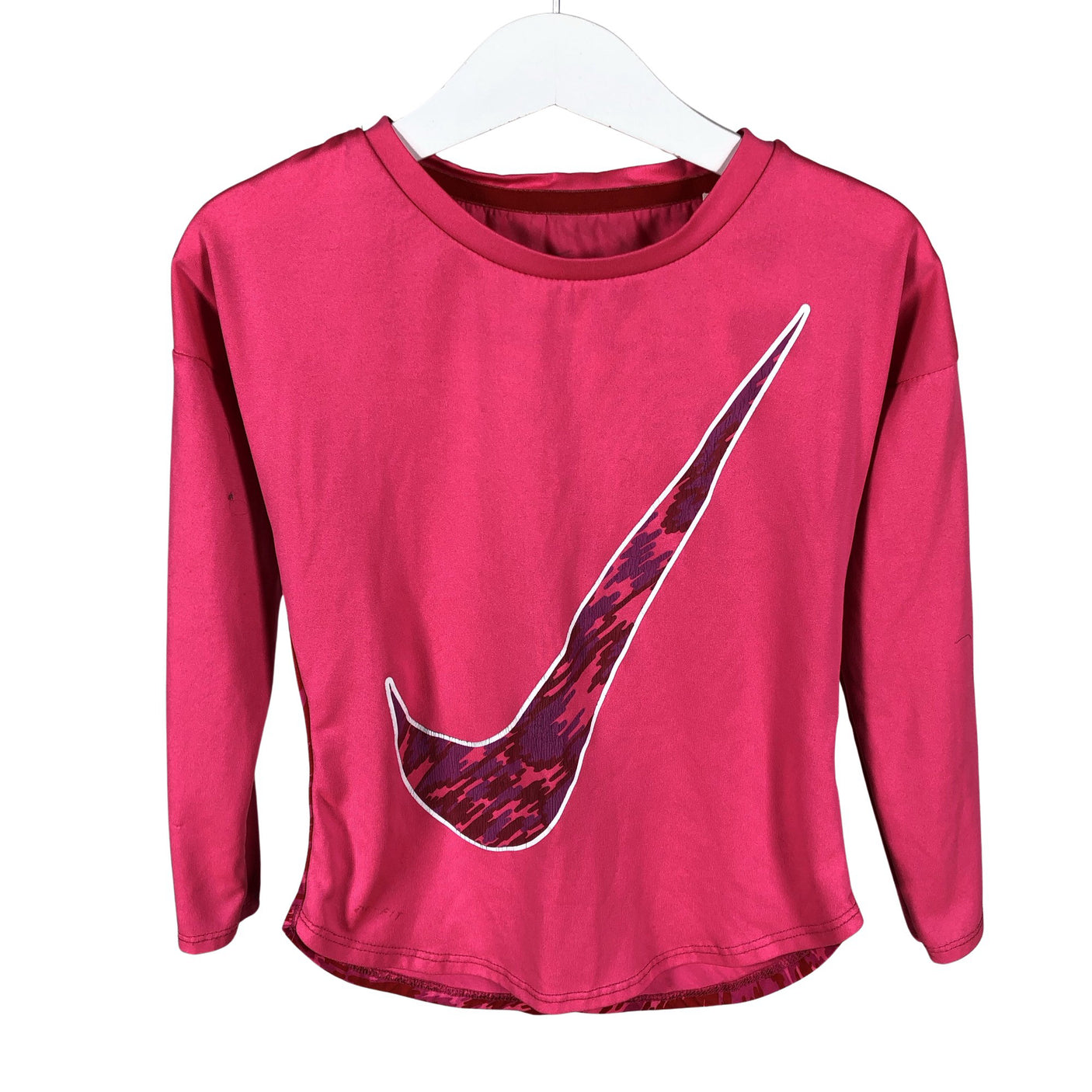 Unisex Nike - Sports shirt, long sleeve, size 128 - 134 - Pink (1)