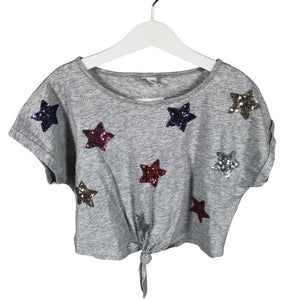 Unisex Lindex - T-shirt, size 146 - 152 - Gray (1)