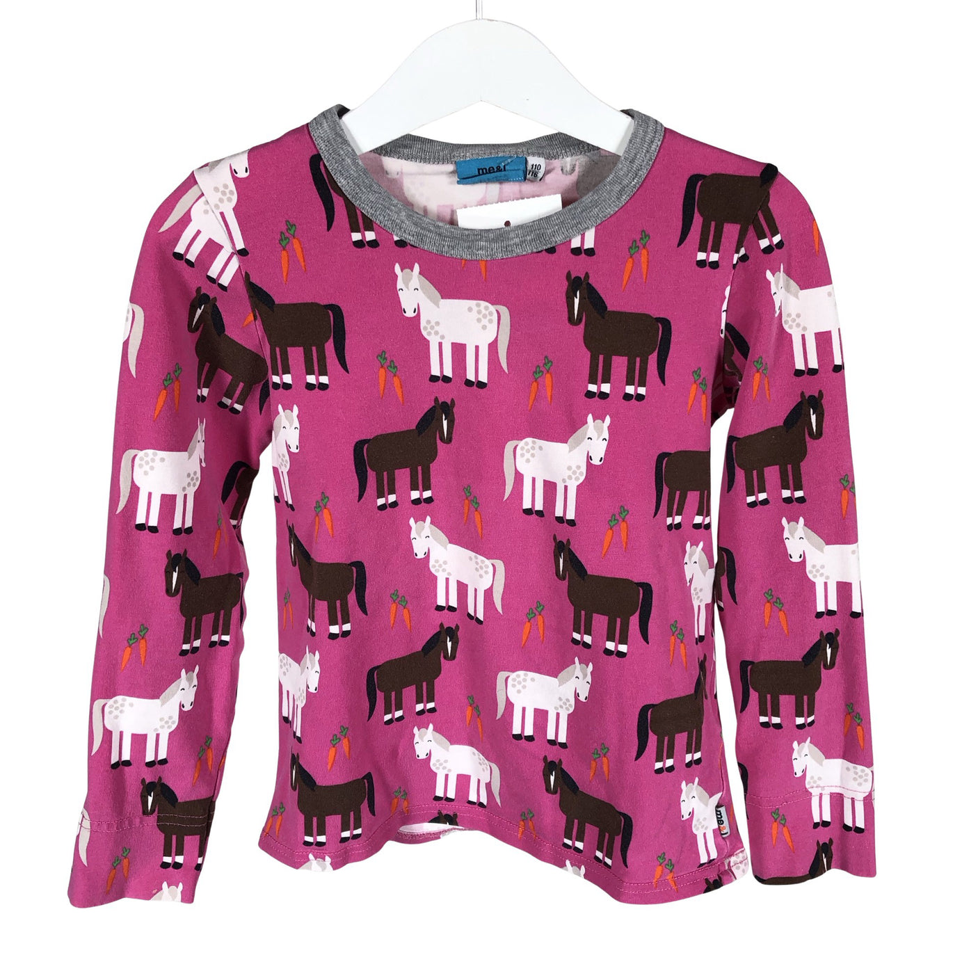 Unisex me&i - Tricot shirt, size 110 - 116 - Pink (1)