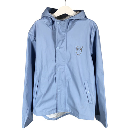 Unisex Knowledge Cotton Apparel - Rain jacket, size 146 - 152 - Light blue ()