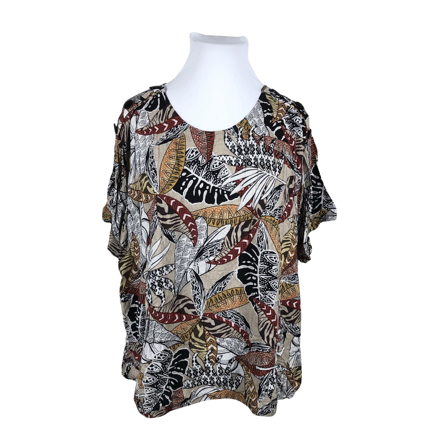 Unisex Ciso - Short-sleeved blouse, size 54 - Brown (1)