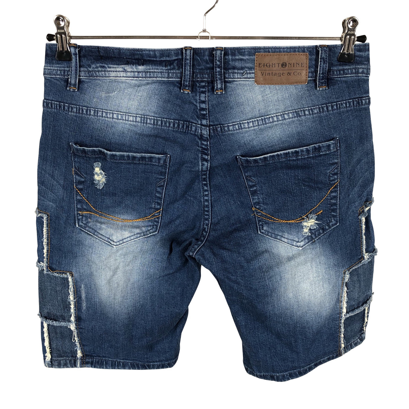 Unisex Eight2Nine - Denim shorts, size M - Blue (2)