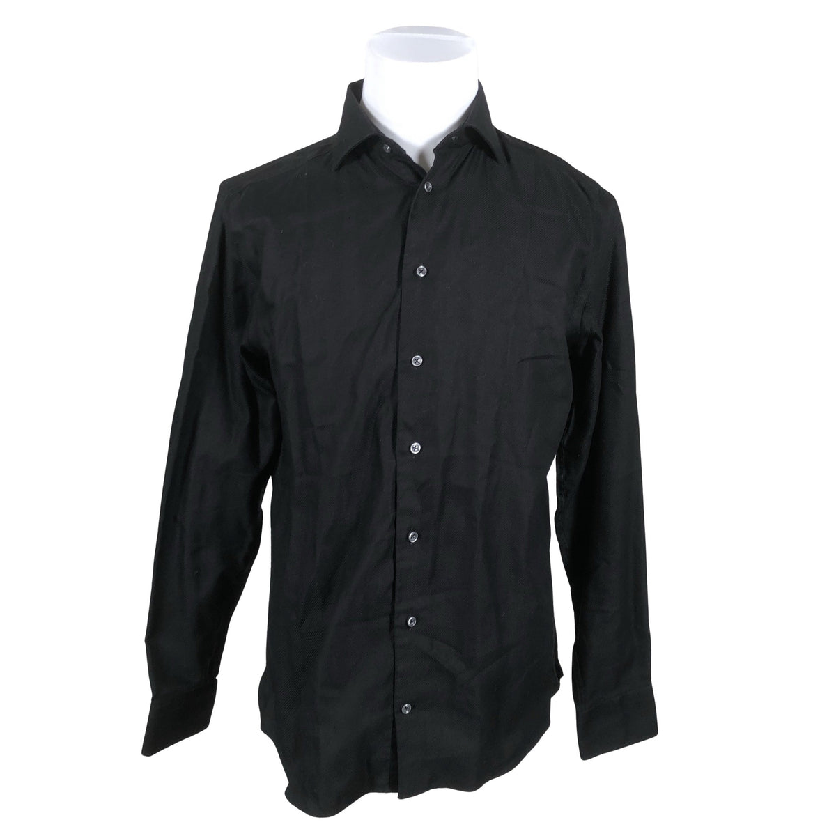Unisex Riley - Collared shirt, size L - Black (1)