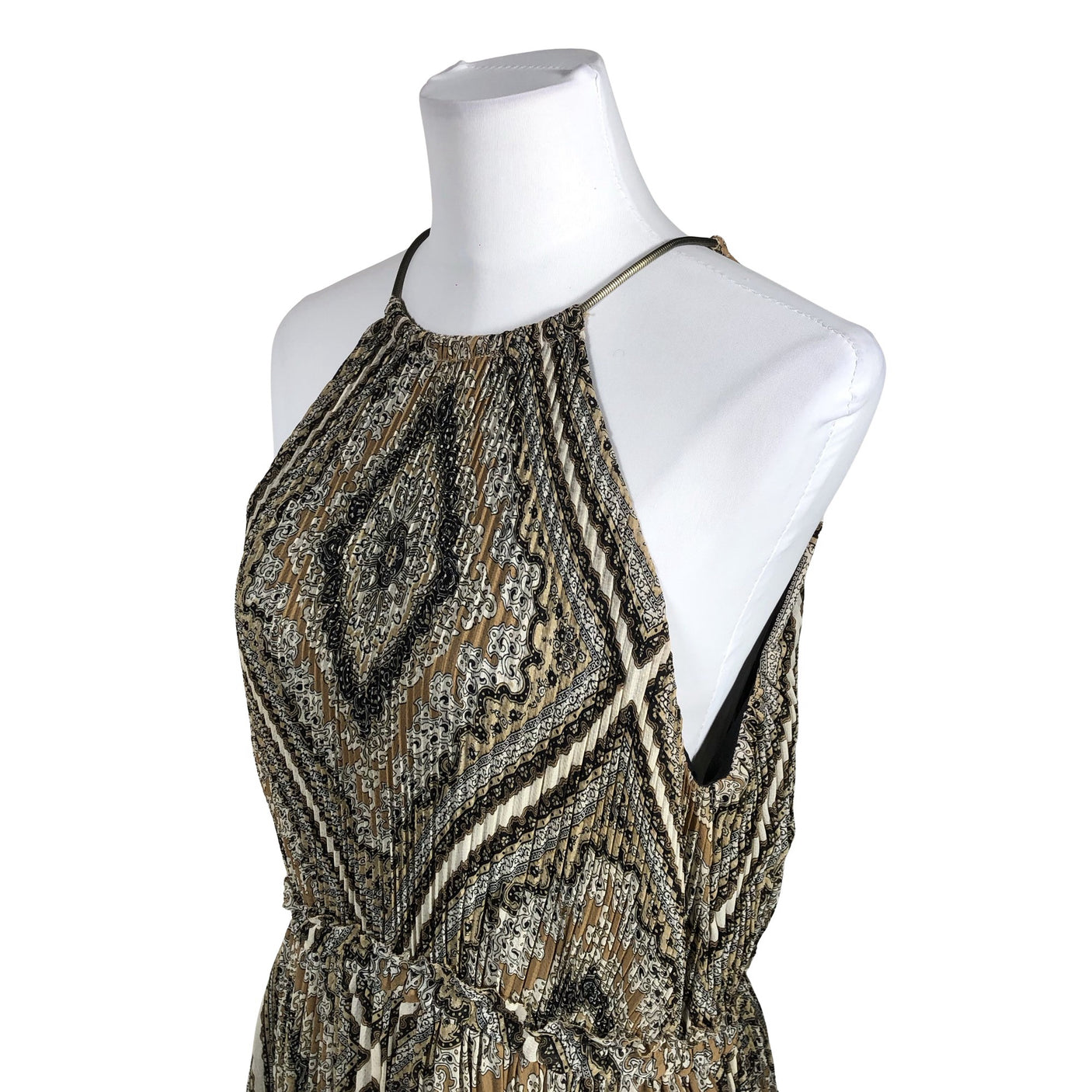 Unisex Michael Kors - Schiffon dress, size 40 - Brown (3)