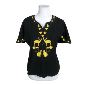 Unisex IVANAhelsinki - Short-sleeved blouse, size 38 - Black (1)