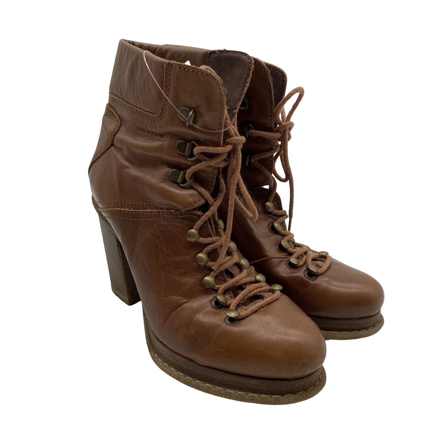 Unisex Ten Points - Ankle boots, size 37 - Brown (2)