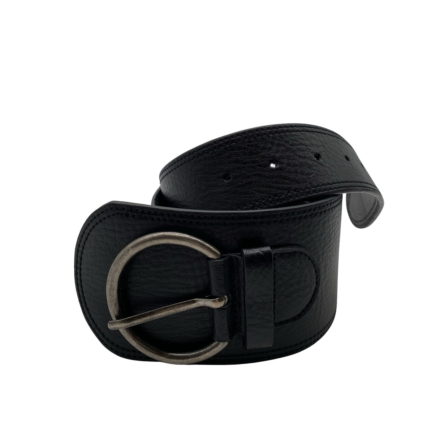 Unisex Your Face - Leather belt, size Ei kokoa - Black (1)