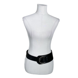 Unisex Your Face - Leather belt, size Ei kokoa - Black (2)