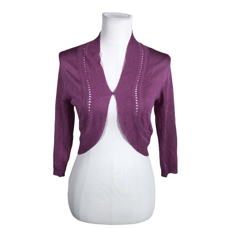 Unisex Ril's - Knit bolero jacket, size 36 - Violet ()