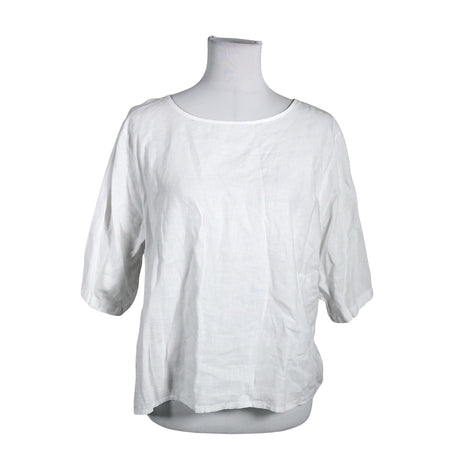 Unisex Marta - Short-sleeved blouse, size 36 - White ()