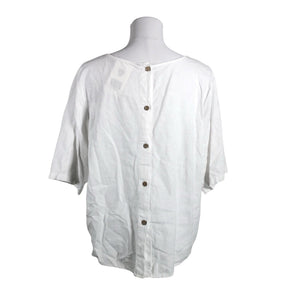 Unisex Marta - Short-sleeved blouse, size 36 - White (2)