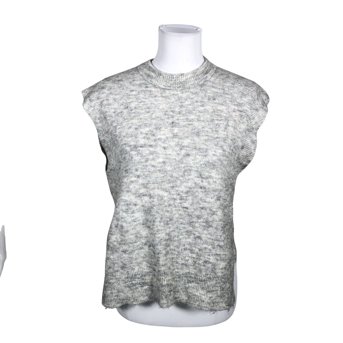 Unisex Y.A.S - Knit vest, size 36 - Gray (1)