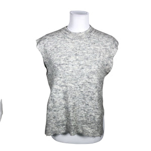 Unisex Y.A.S - Knit vest, size 36 - Gray (1)