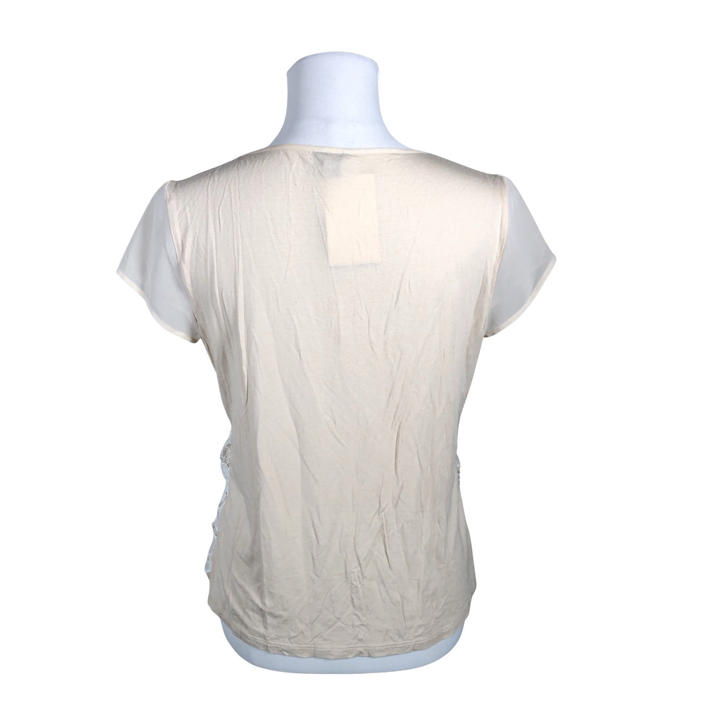 Unisex Ann Taylor - Short-sleeved blouse, size 38 - Beige (2)