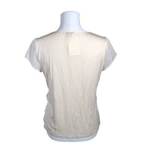 Unisex Ann Taylor - Short-sleeved blouse, size 38 - Beige (2)