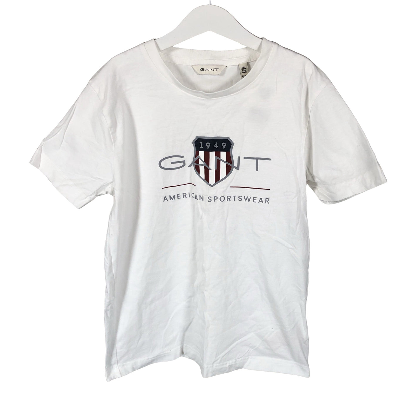 Unisex Gant - T-shirt, size 146 - 152 - White (1)