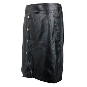 Unisex Hugo Boss - Leather skirt, size 40 - Black (3)