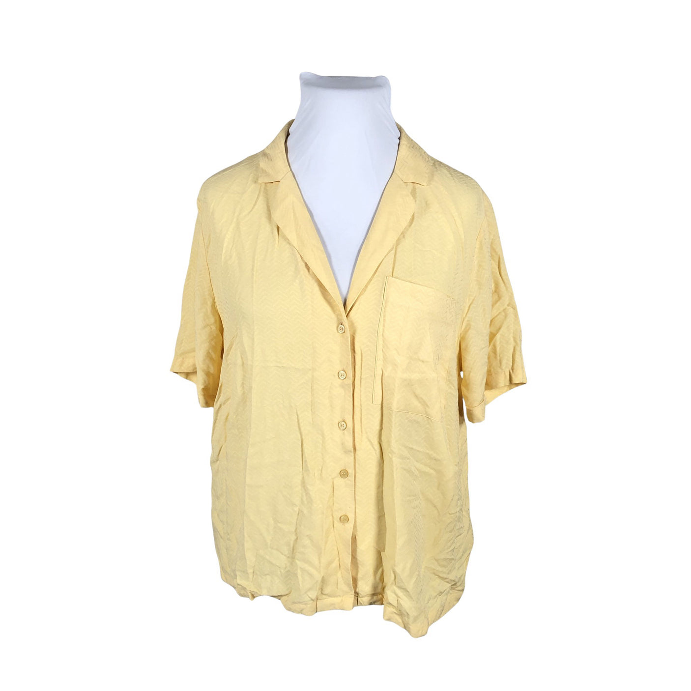 Unisex Lindex - Short-sleeved blouse, size 44 - Yellow (1)