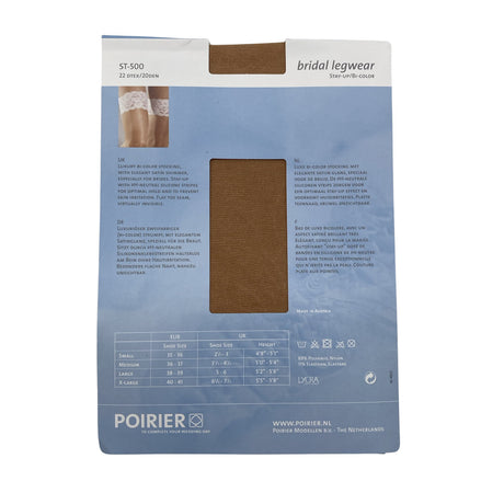 Unisex Poirier - Stockings, thin, size 42 - Beige (2)