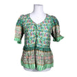 Unisex Cream - Short-sleeved blouse, size 40 - Green ()