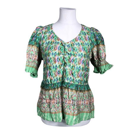 Unisex Cream - Short-sleeved blouse, size 40 - Green ()