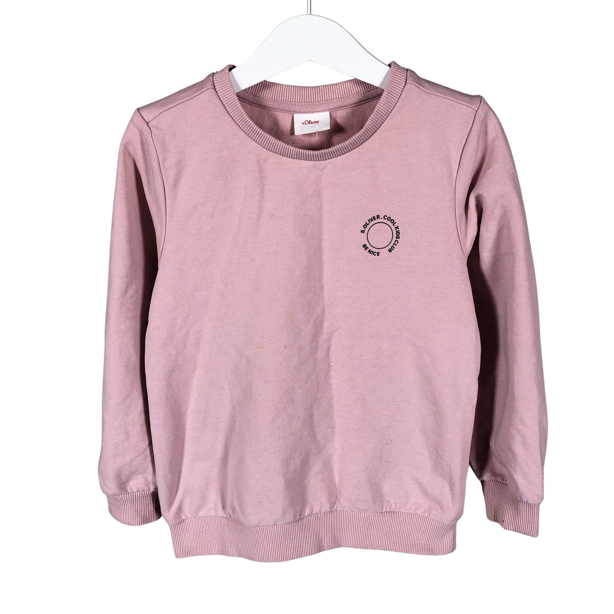 Unisex s.Oliver - Tricot shirt, size 116 - 122 - Light pink (1)