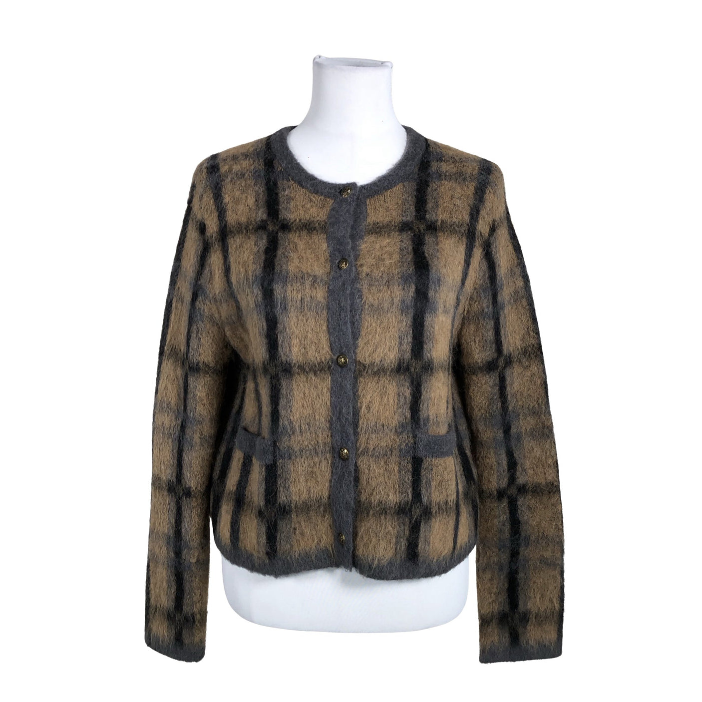 Unisex Massimo Dutti - Cardigan, size 36 - Brown (1)