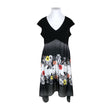 Unisex S.T.I - Schiffon dress, size 46 - Black ()