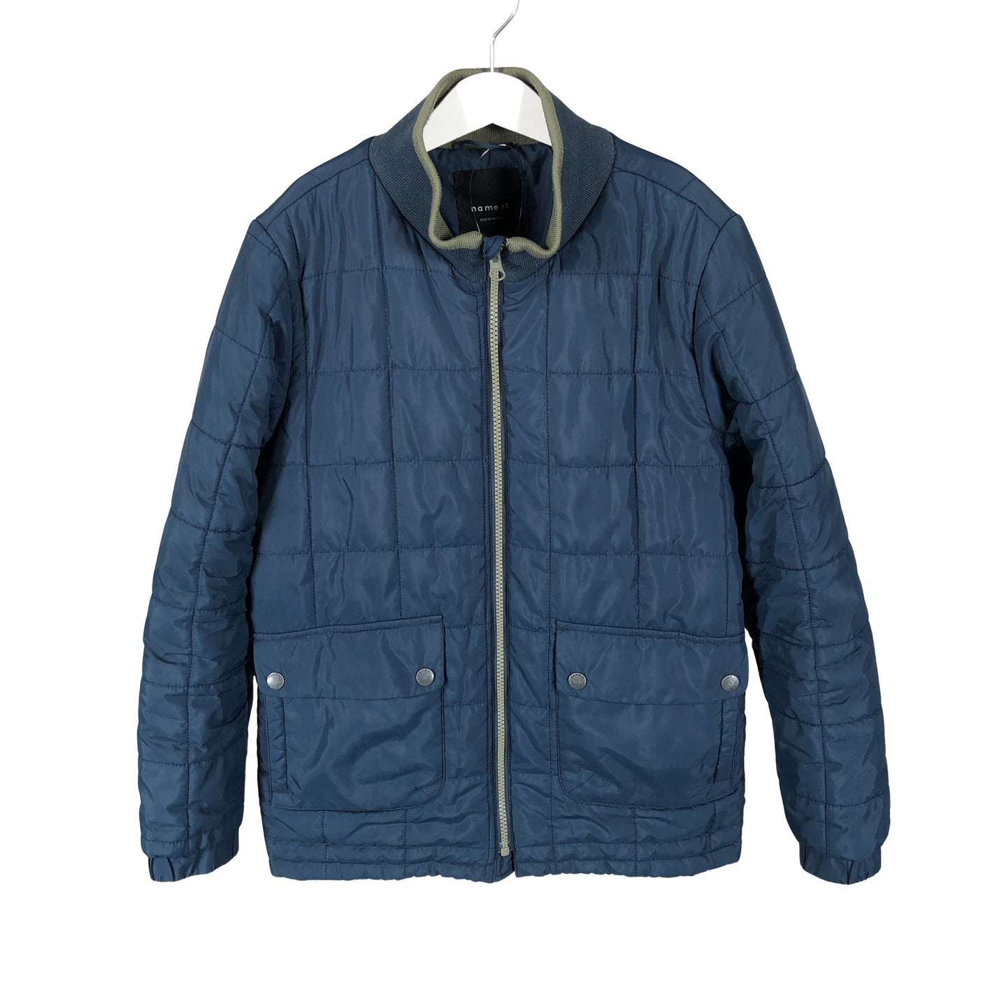 Unisex Name It - Lightly padded jacket, size 146 - 152 - Blue (1)