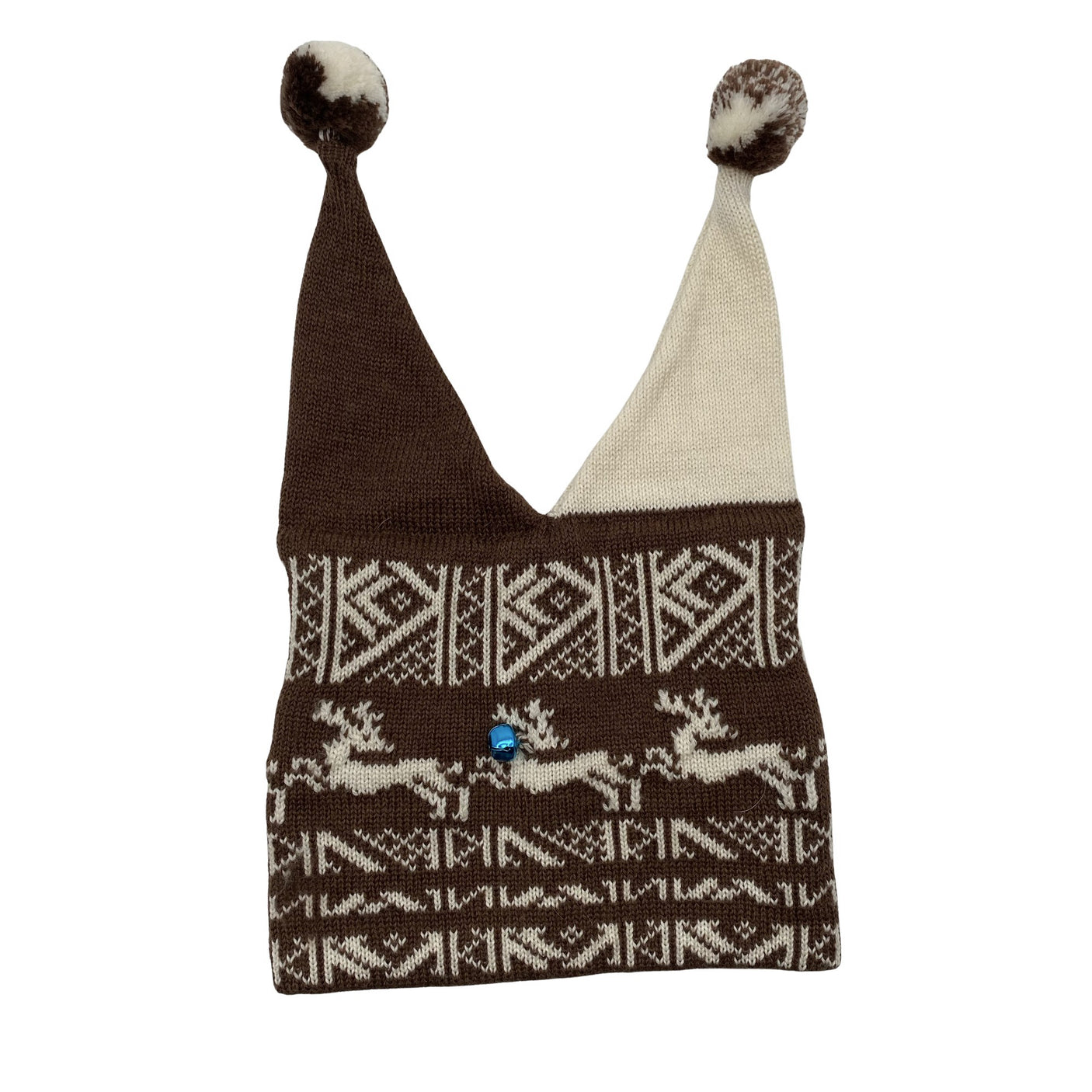 Unisex Handmade - Winter beanie, size 46 - 48 cm - Brown (1)