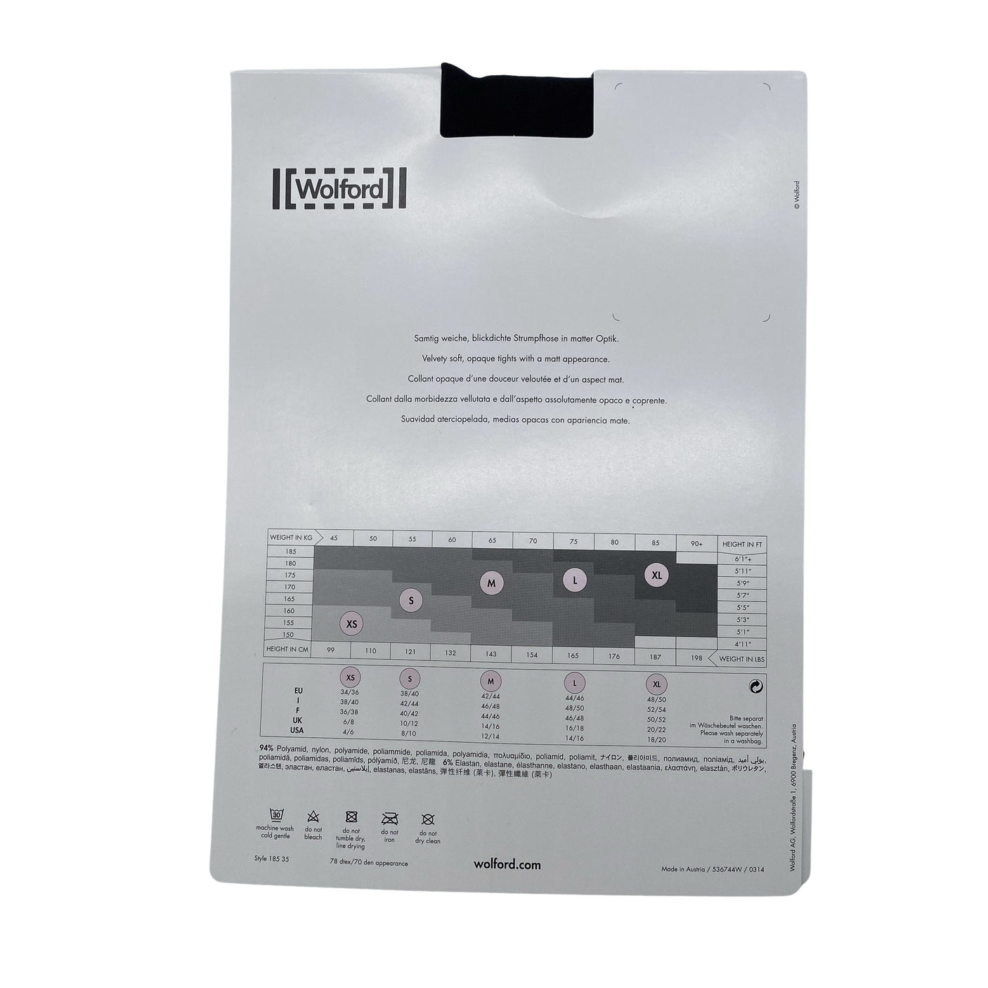 Unisex Wolford - Stockings, thin, size 38 - Black (2)