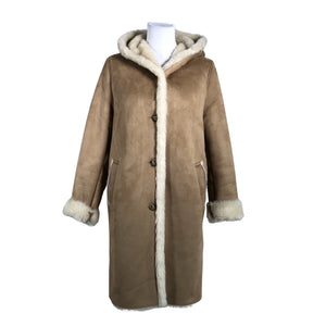 Unisex Uniqlo - Faux fur coat, size 38 - Beige (1)