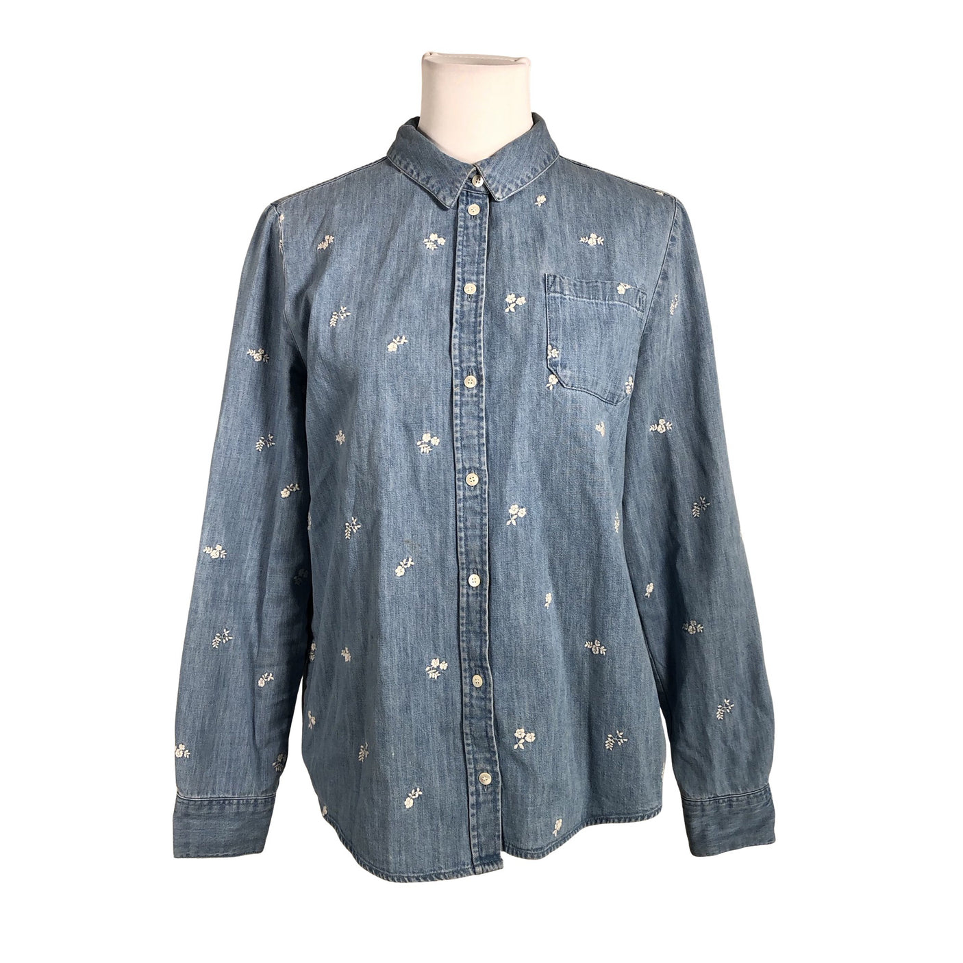 Unisex Sézane - Denim shirt, size 40 - Blue (1)