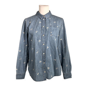 Unisex Sézane - Denim shirt, size 40 - Blue (1)