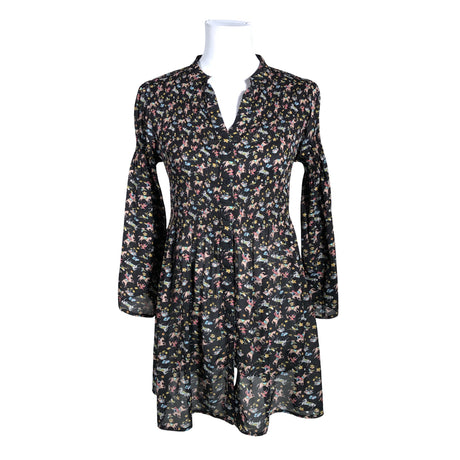 Unisex Kriss - Schiffon tunic, size 36 - Black ()