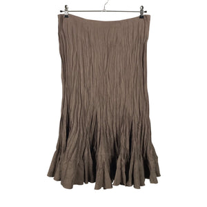 Unisex Kriss - Fabric skirt, size 40 - Brown (1)