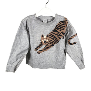 Unisex Lindex - Sweatshirt, size 104 - 110 - Gray (1)